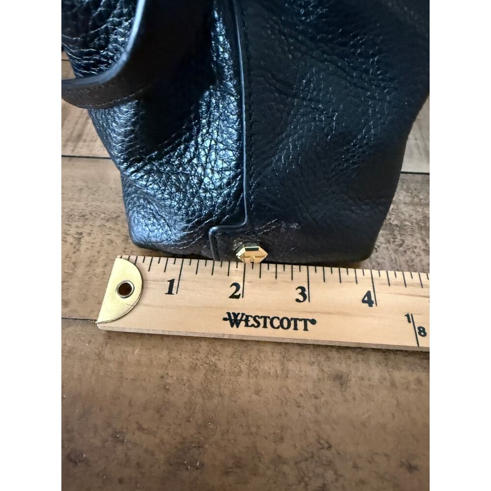 TORY BURCH Crossbody Bag Women's Black Pebbled Leather Tassel Logo Shoulder - Picture 15 of 16